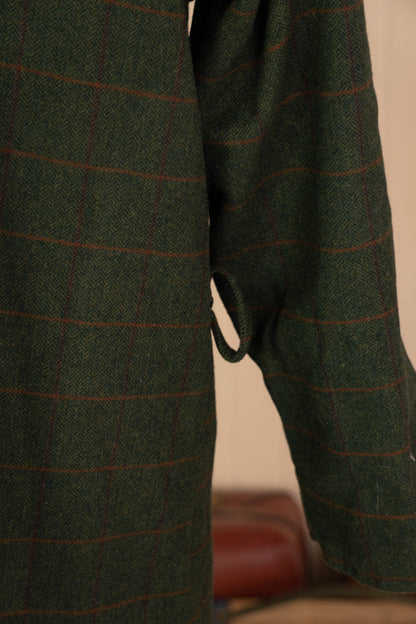 Impermeabile Trench Reverso Reversibile Verde e Panna - IT 54