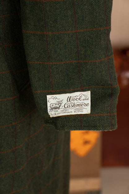 Impermeabile Trench Reverso Reversibile Verde e Panna - IT 54