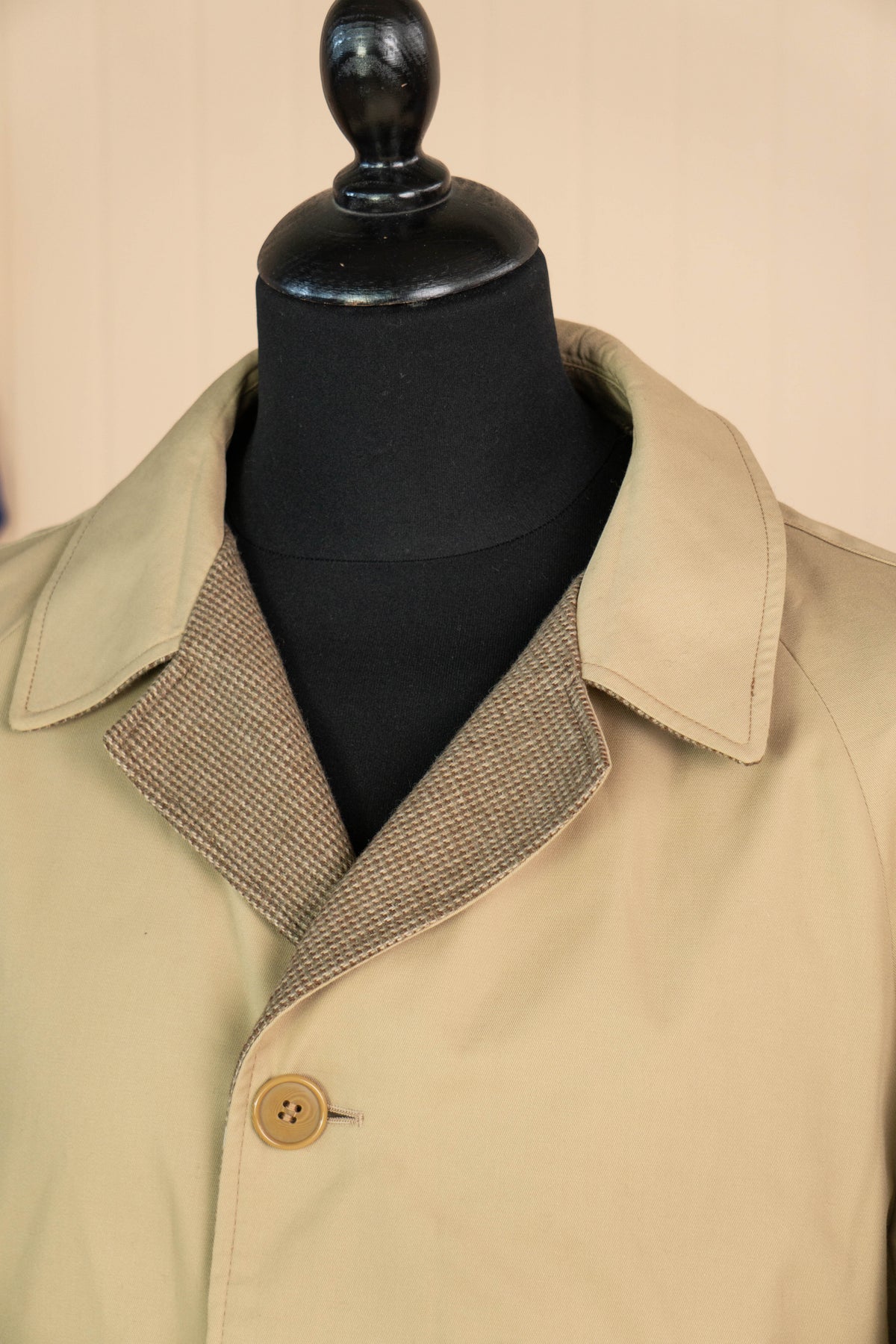 1990 Impermebile Trench Vintage Double Face Beige - IT48