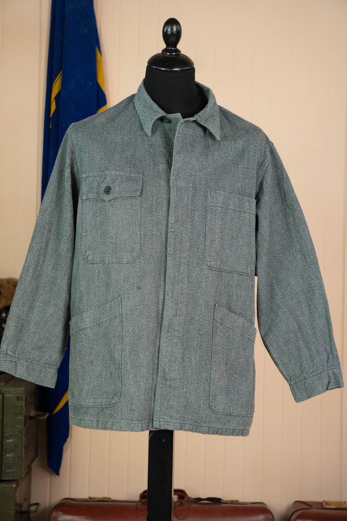 1990 Giacca da lavoro Tedesca Vintage Spinata - IT 54