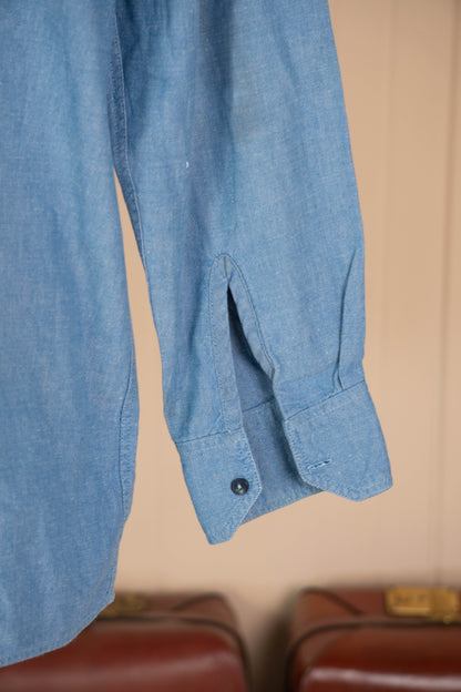 1990 Camicia Vintage esercito italiano Chambray - It 52
