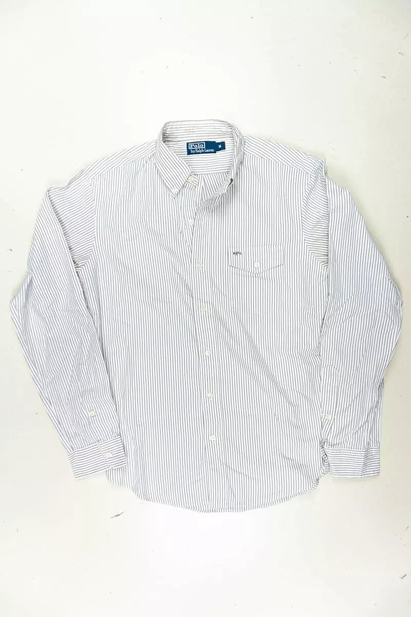 Camicia Ralph Lauren a Righe Classic Fit Panna "M"