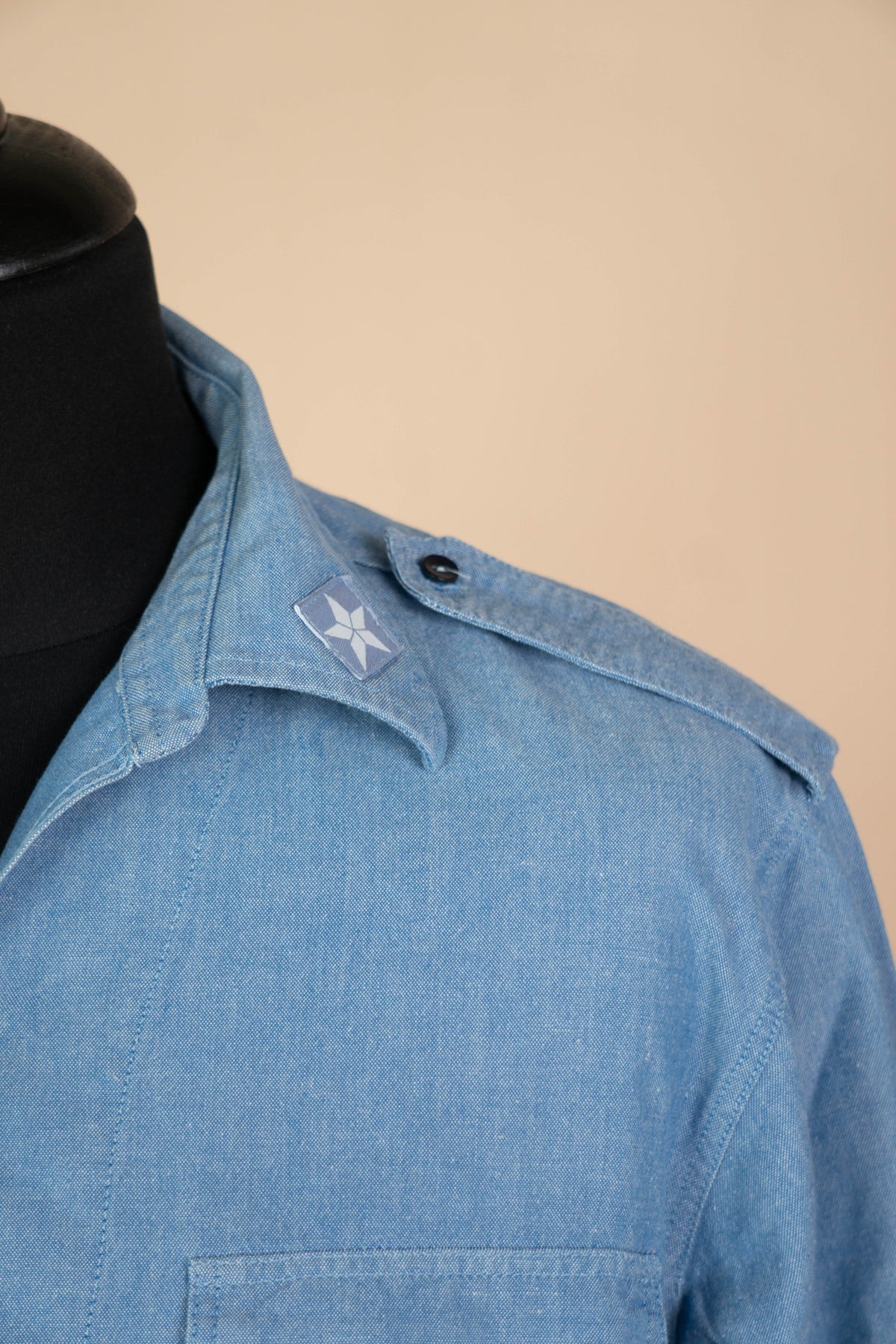 1990 Camicia Vintage esercito italiano Chambray - It 52