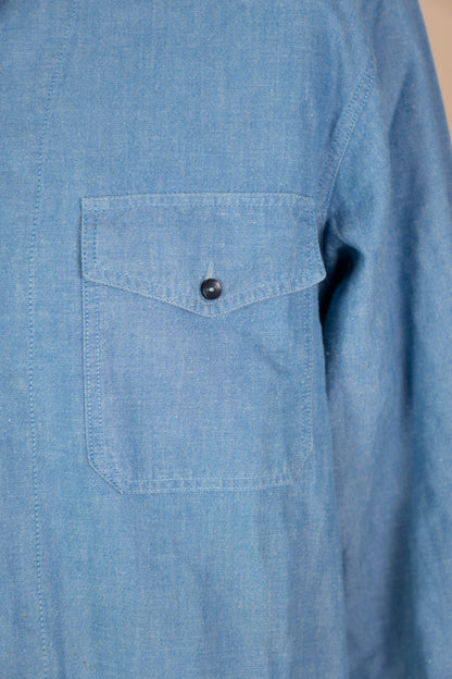 1990 Camicia Vintage esercito italiano Chambray - It 52