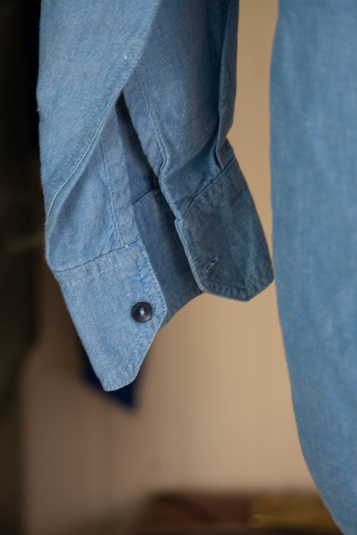 1990 Camicia Vintage esercito italiano Chambray - It 52