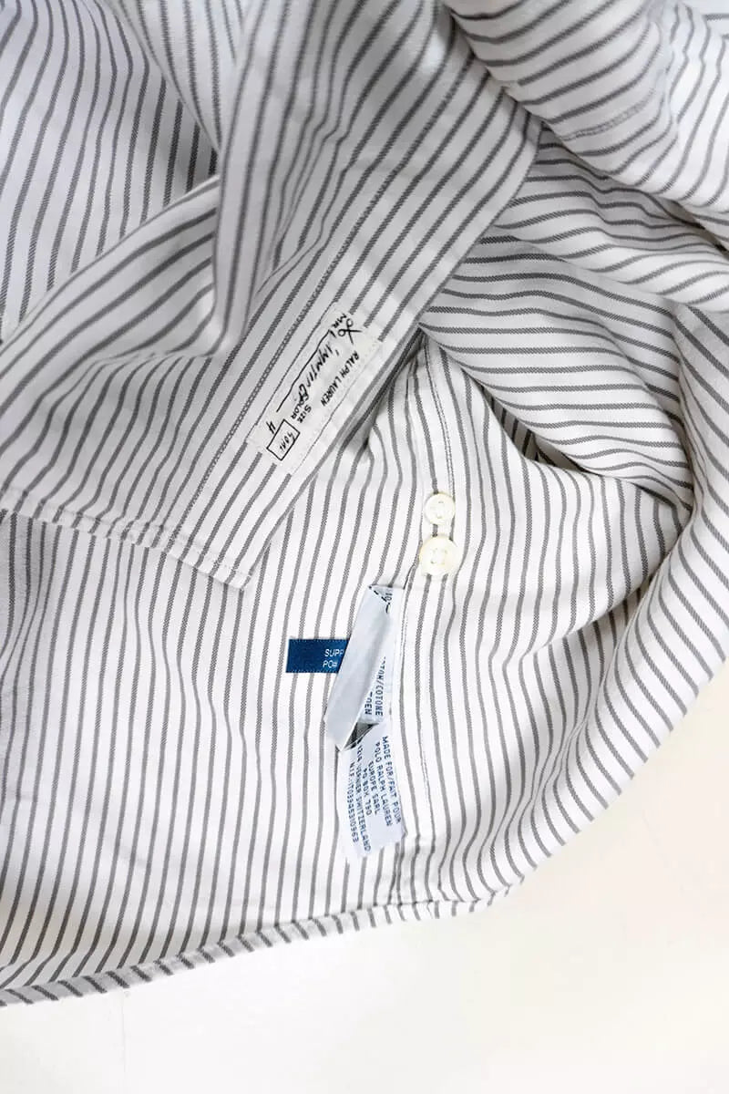 Camicia Ralph Lauren a Righe Classic Fit Panna "M"