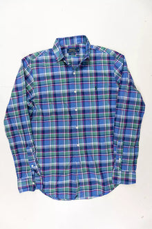 Camicia a Quadri Ralph Lauren Slim Fit Blu "M"