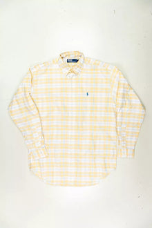 Camicie Ralph Lauren a Scacchi Classic Fit Giallo "M"