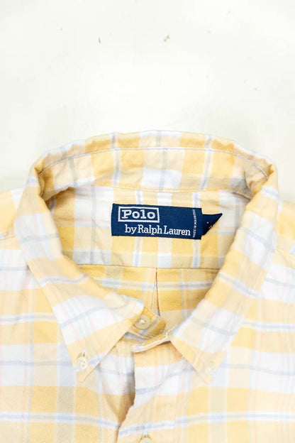 Ralph Lauren Checkered Shirts Classic Fit Yellow "M"
