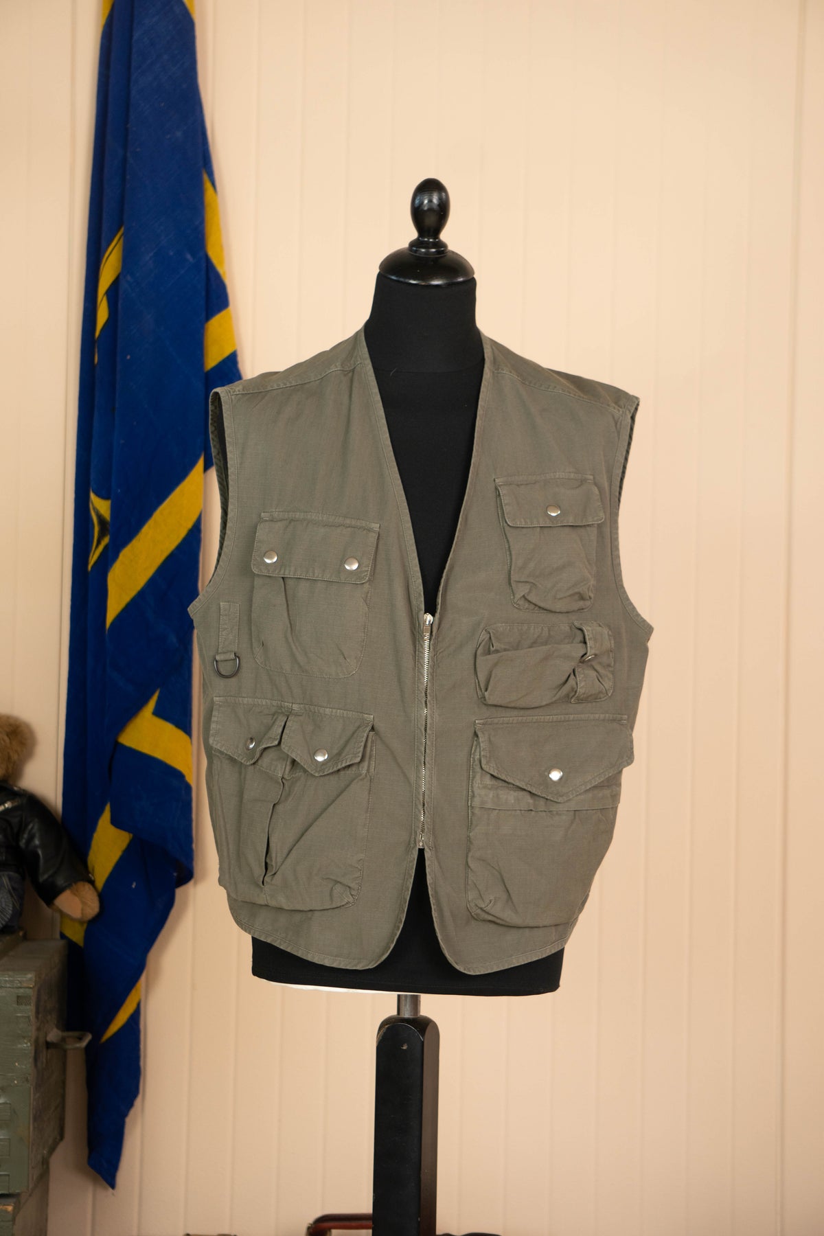 Vintage 2000 Gilet Schott Pesca Utility - L