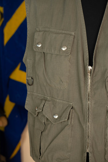 Vintage 2000 Gilet Schott Pesca Utility - L