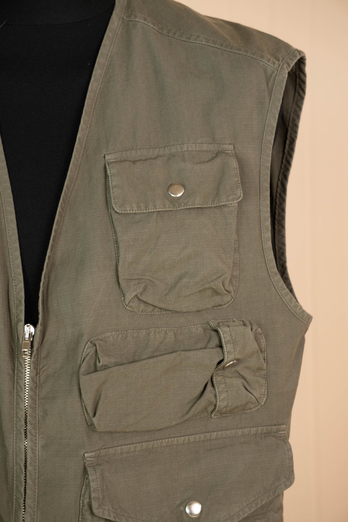 Vintage 2000 Gilet Schott Pesca Utility - L