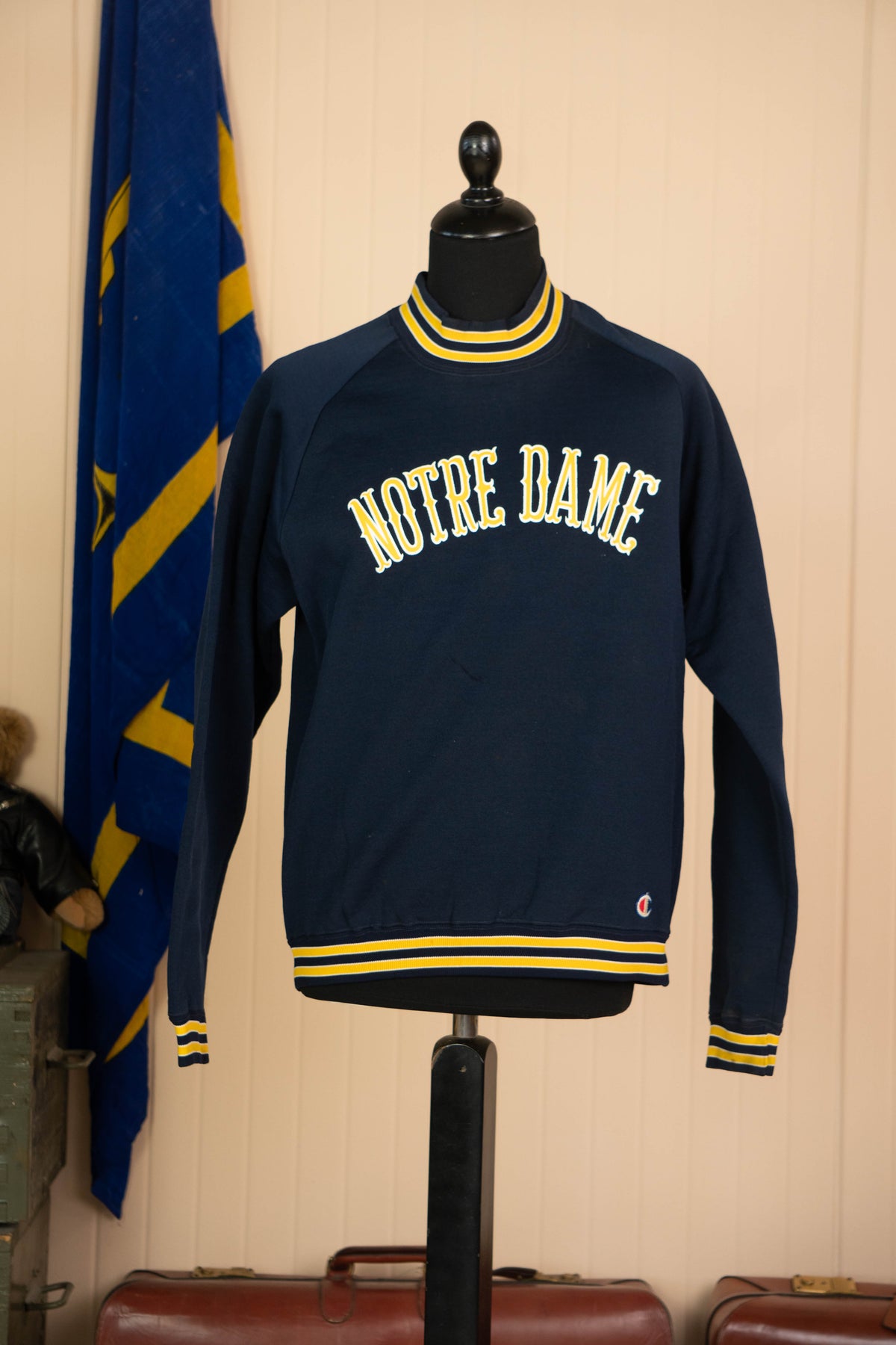 1980 Felpa Champion Vintage Notre Dame - L