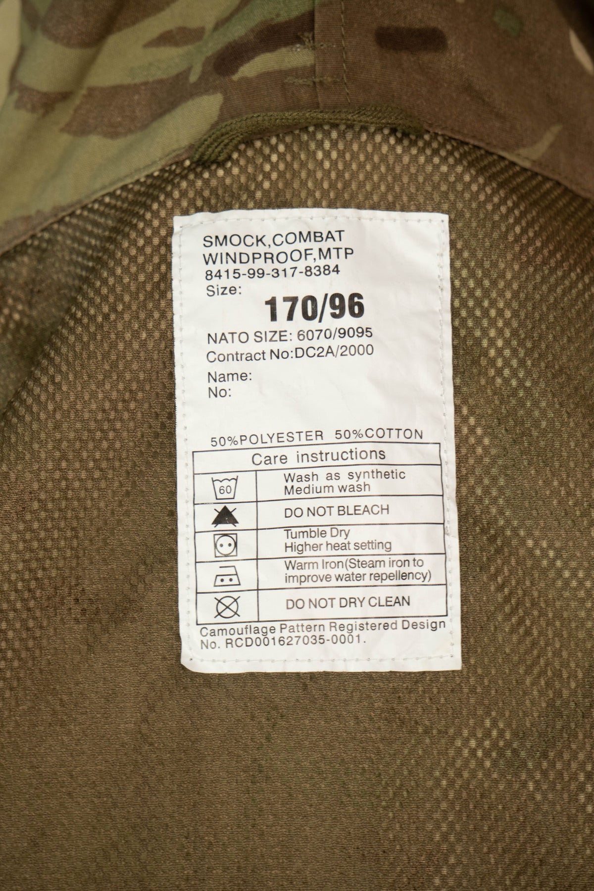 2010 Parka Royal Navy Smock Combat Windproof - M