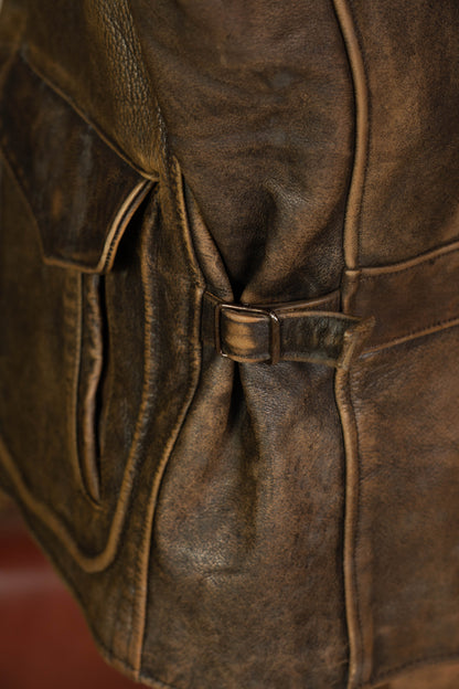 1980 Giacca in Pelle Charles Chevignon - XL