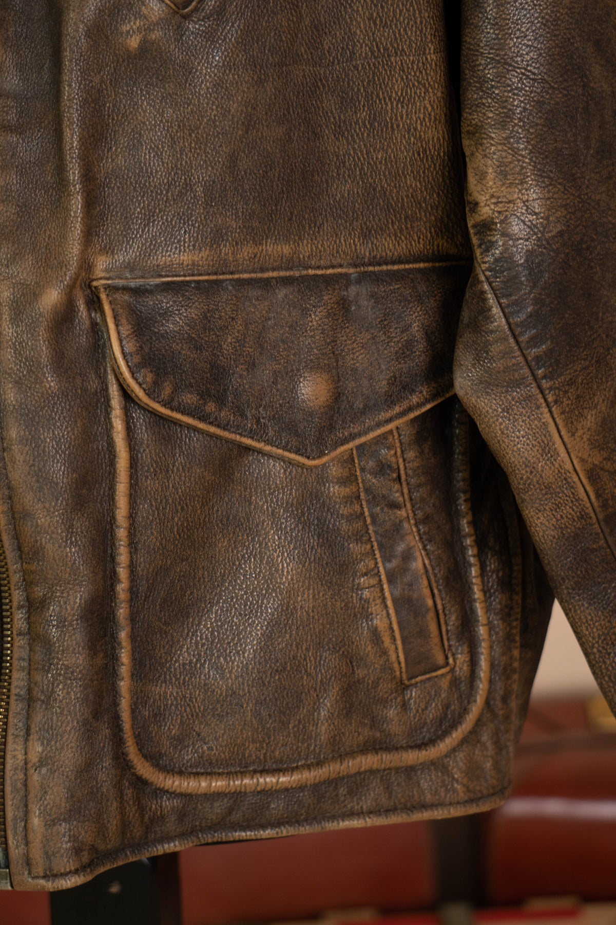 1980 Giacca in Pelle Charles Chevignon - XL