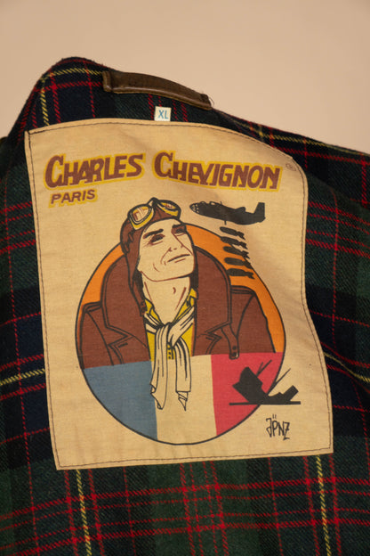 1980 Giacca in Pelle Charles Chevignon - XL