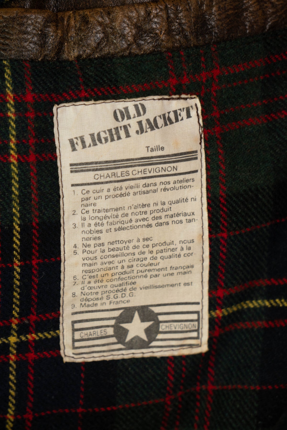 1980 Giacca in Pelle Charles Chevignon - XL