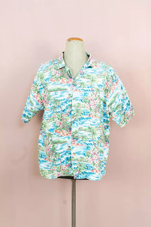 Camicia Hawaiana Americana Floreale "XL"