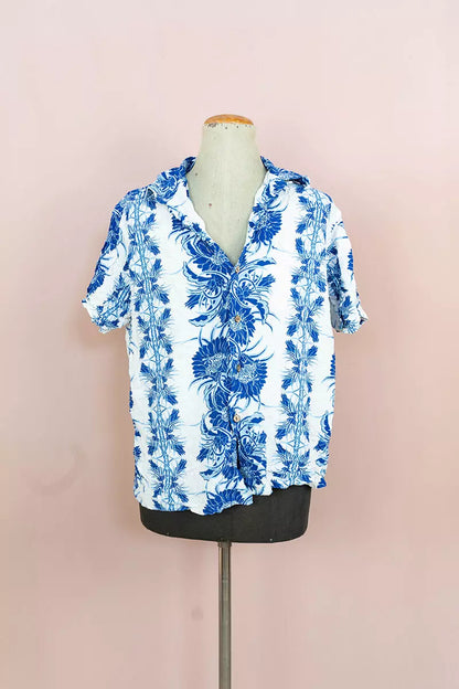 Camicia Hawaiana Aloha Tropical "M"