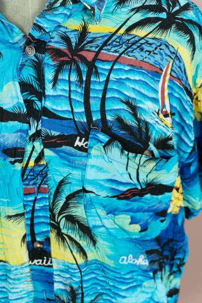 Camicia Hawaiana Hawaian Rench "M"