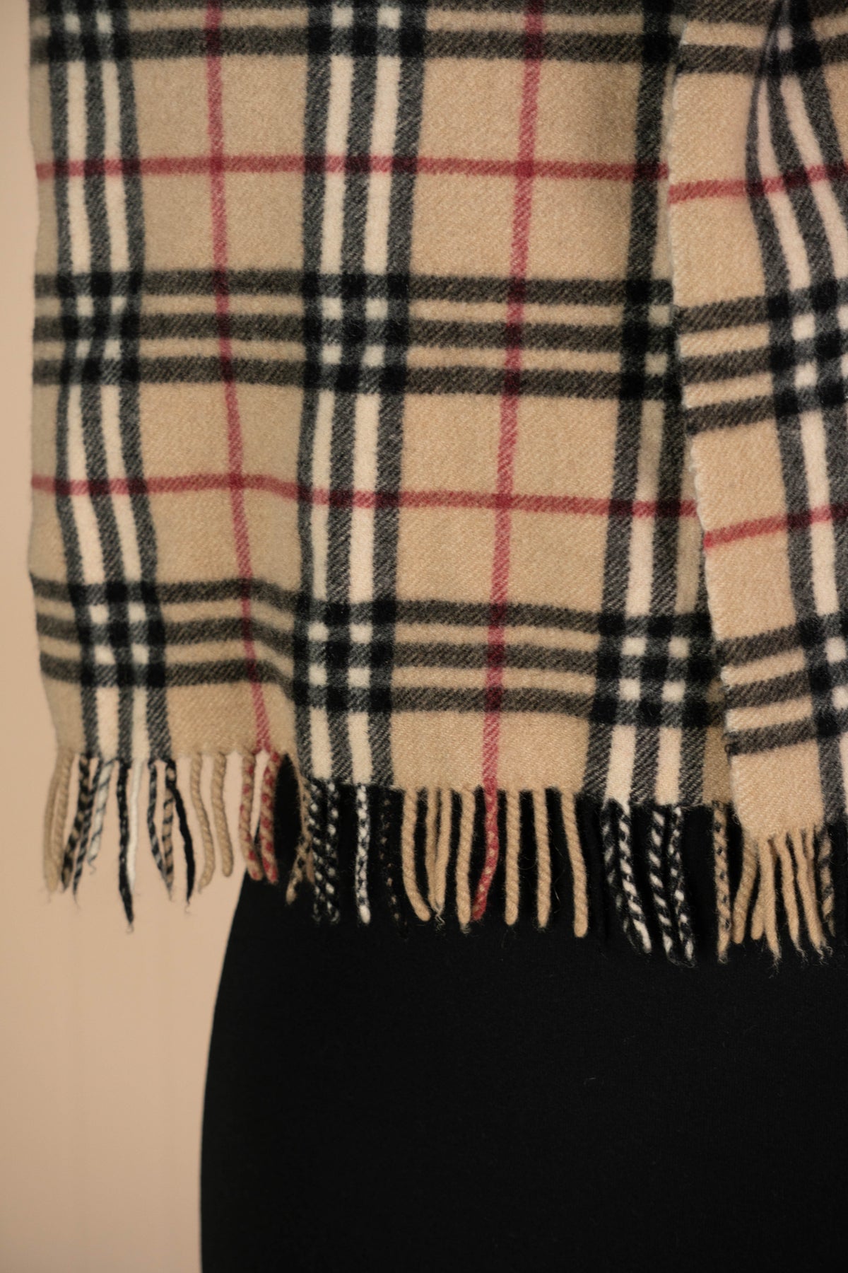 Sciarpa Burberry Classico Tartan Beige cashmere