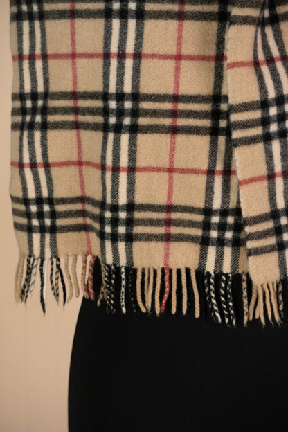 Sciarpa Burberry Classico Tartan Beige cashmere