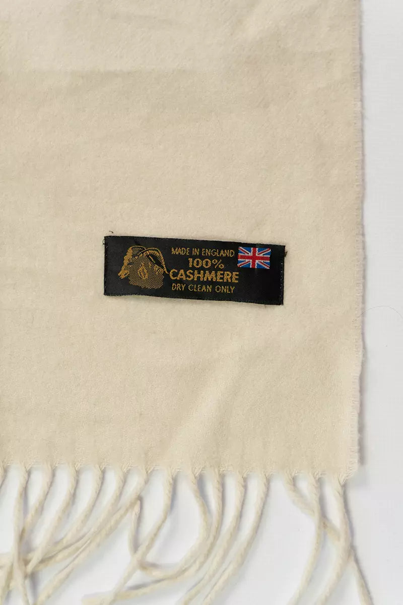 Sciarpa in cashmere Bianca made in England