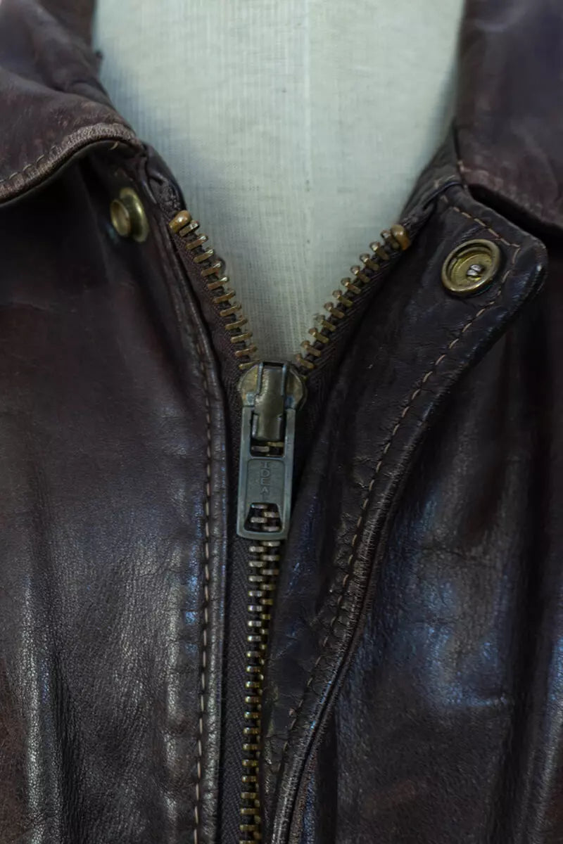 Schott Giacchetto In Pelle Marrone " US 44"
