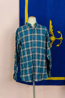 Camicia a quadri Pendleton Verde Acqua "XL"