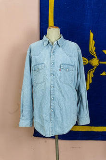 Camicia Jeans Western Levi's - Ice Blue, XL