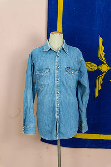 Camicia di Jeans Western Lee - Indaco Leggero, L