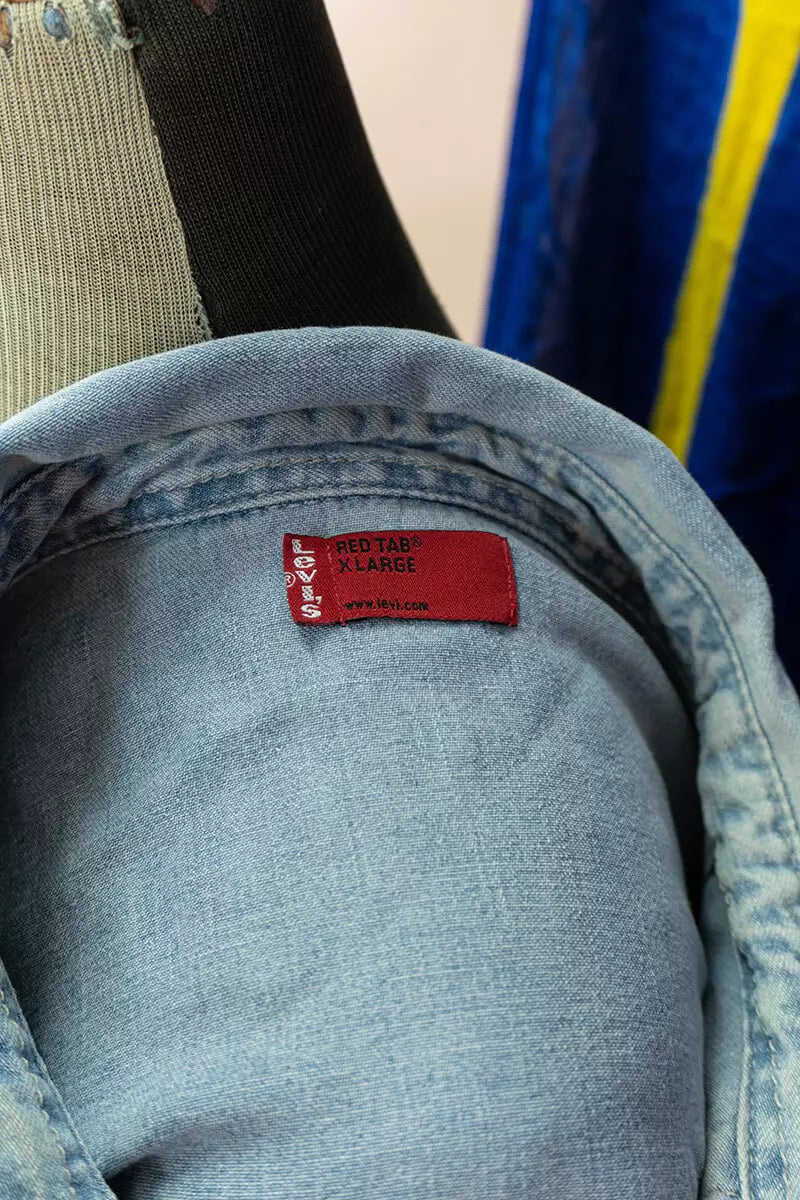 Camicia Jeans Western Levi's - Ice Blue, XL