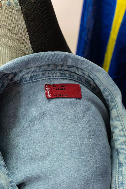 Camicia Jeans Western Levi's - Ice Blue, XL