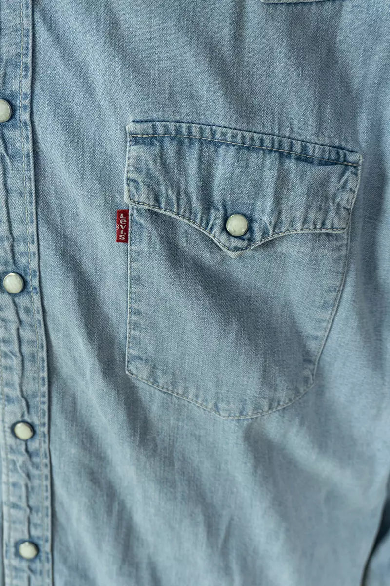 Camicia Jeans Western Levi's - Ice Blue, XL