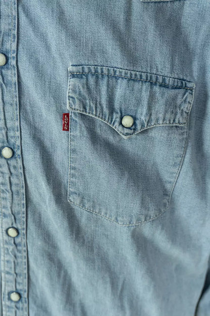 Camicia Jeans Western Levi's - Ice Blue, XL