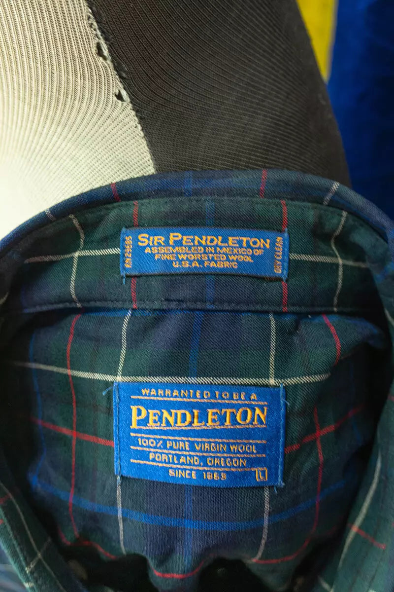 Camicie a quadri Pendleton Verde "L"