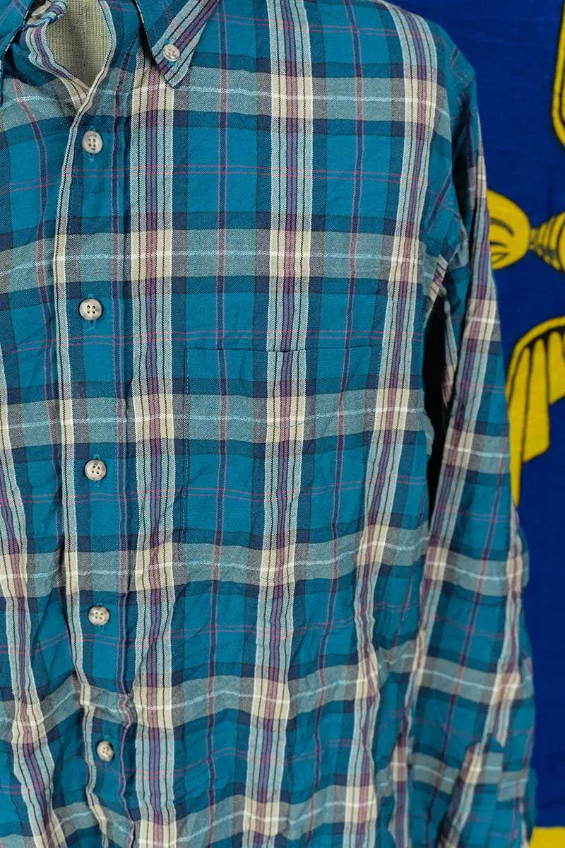 Camicia a quadri Pendleton Verde Acqua "XL"