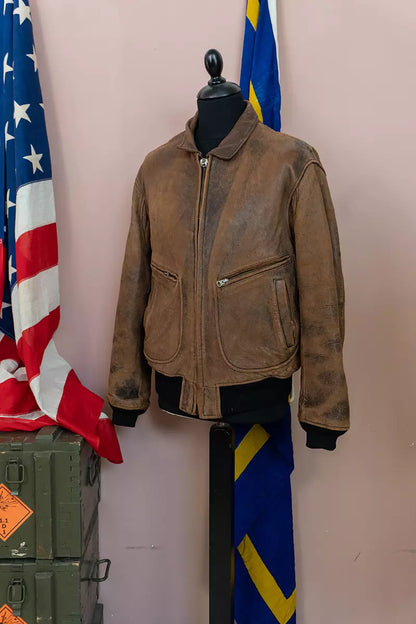Avirex G-2 Bomber in pelle Marina 1980 " 44 US"