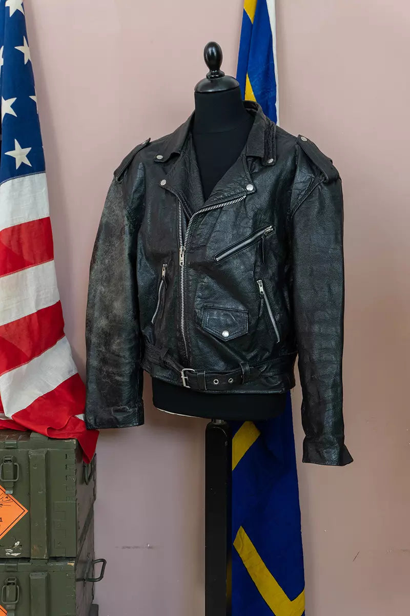 Chiodo in Pelle Vintage "XXL"