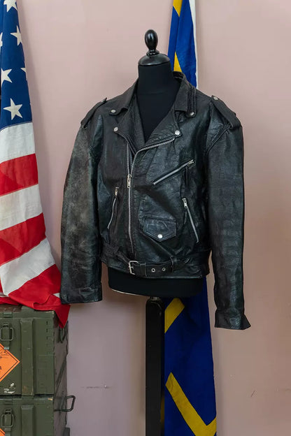 Chiodo in Pelle Vintage "XXL"