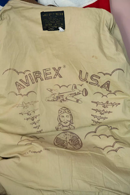 Avirex G-2 Bomber in pelle Marina 1980 " 44 US"