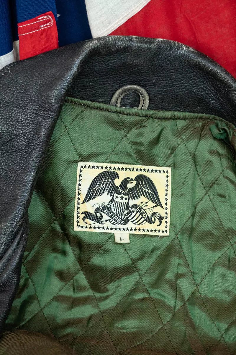 Avirex Motorcycle Club Leather Jacket "L"