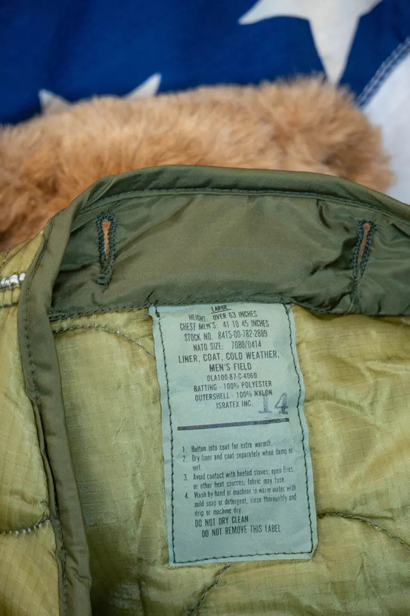 US Army Field Jacket M-65 Con Liner 1981 "L"