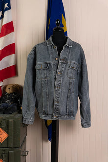 Giacchetto in Jeans Lee Riders grigio 1990 - XXL