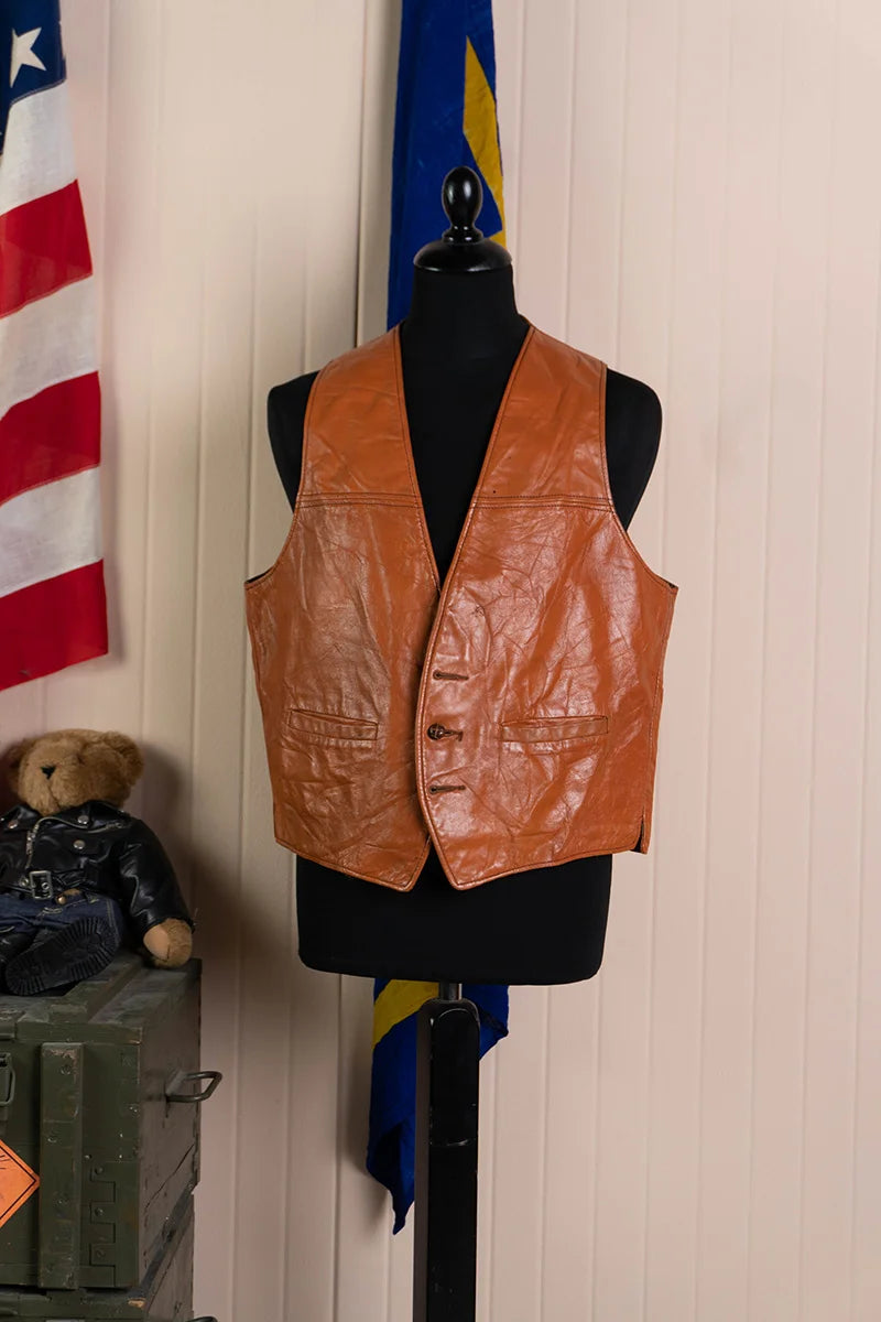 Gilet Schott Pelle 1980 - L