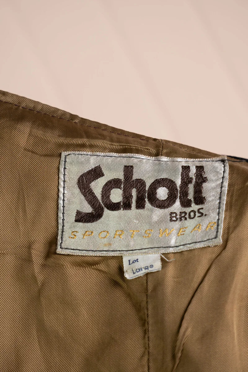 Gilet Schott Pelle 1980 - L