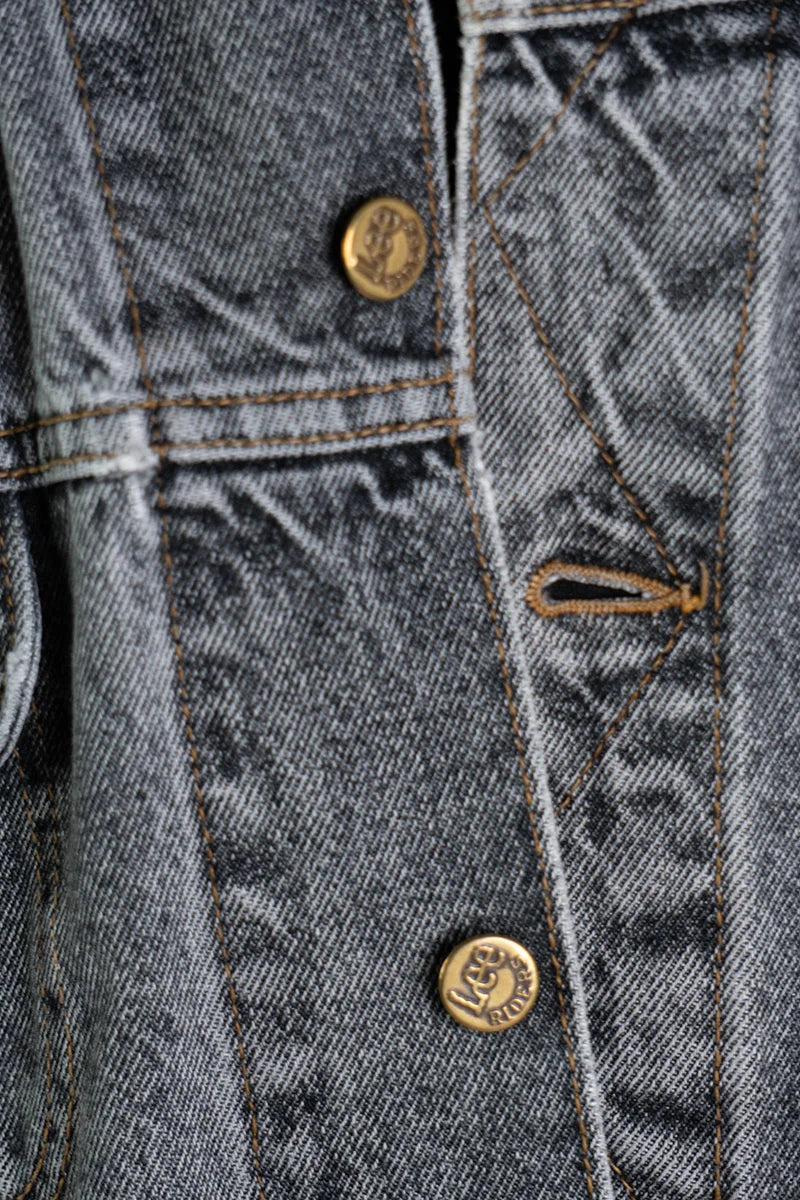 Giacchetto in Jeans Lee Riders grigio 1990 - XXL
