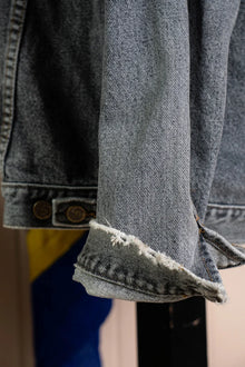 Giacchetto in Jeans Lee Riders grigio 1990 - XXL