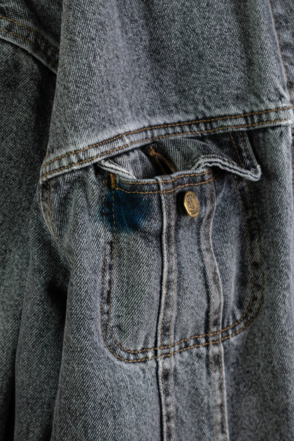 Giacchetto in Jeans Lee Riders grigio 1990 - XXL